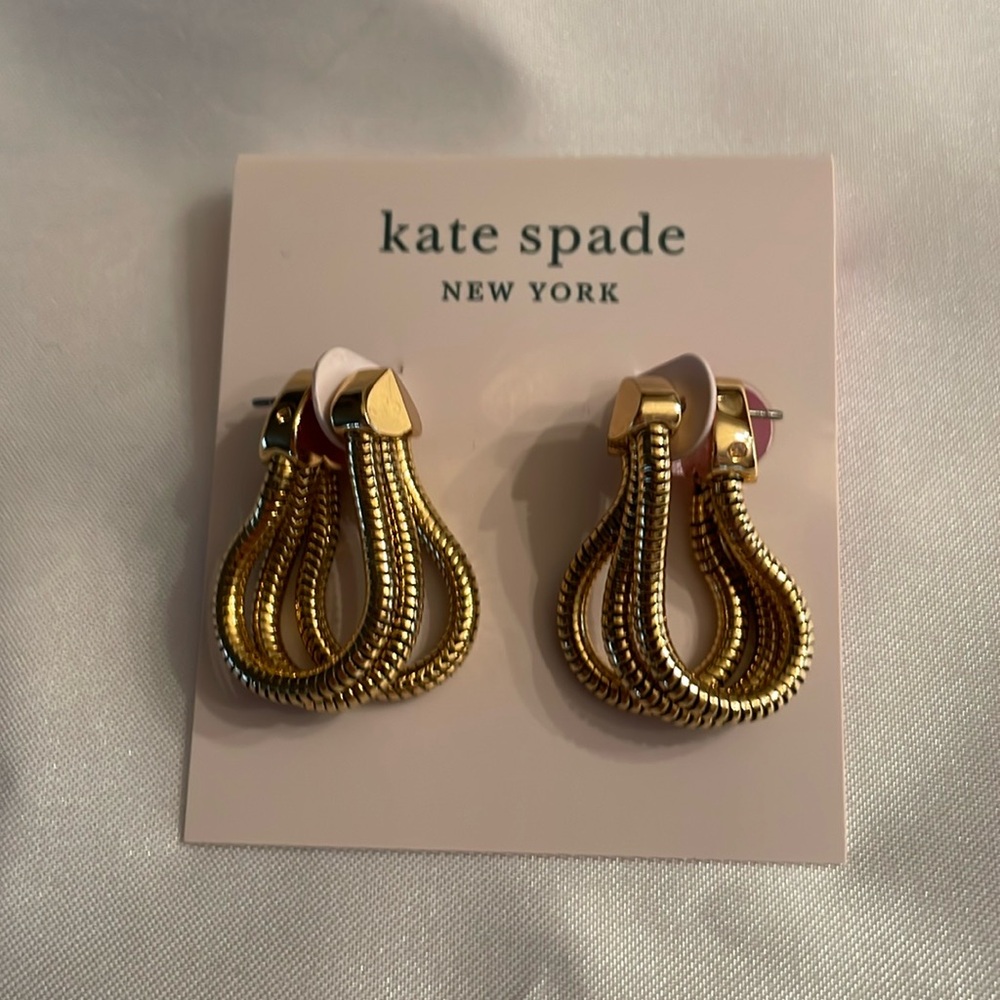 Kate spade (Know the ropes) gold earrings